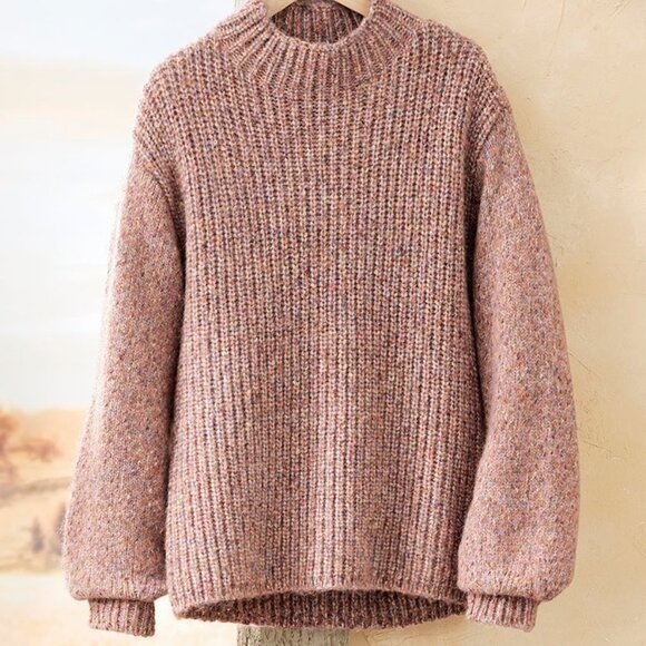 Cozy Marled Funnelneck Sweater NWT, XS - Picture 1 of 4